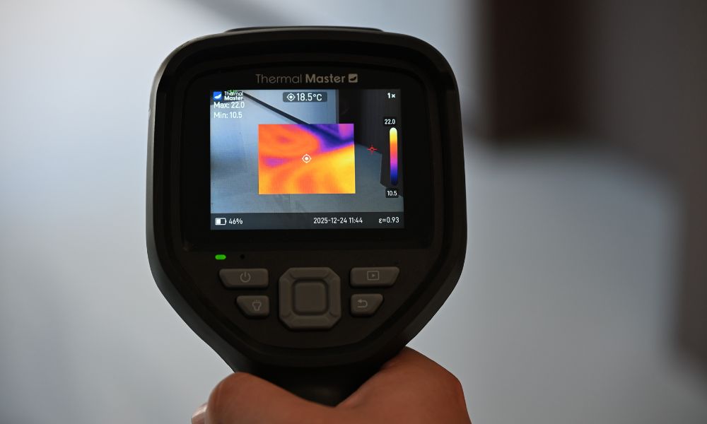 Using a handheld thermal imager for detection