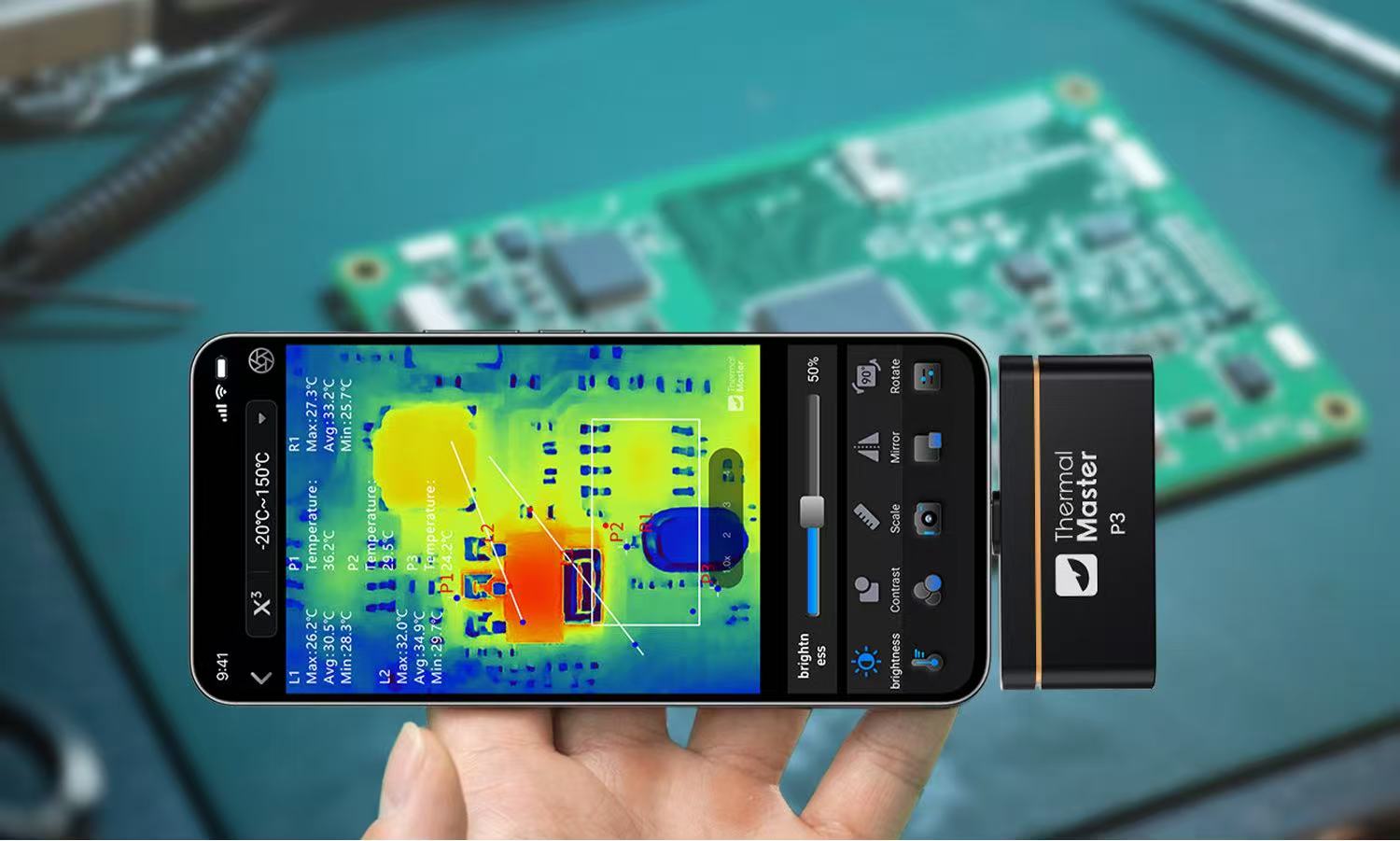Circuit board for mobile phone testing