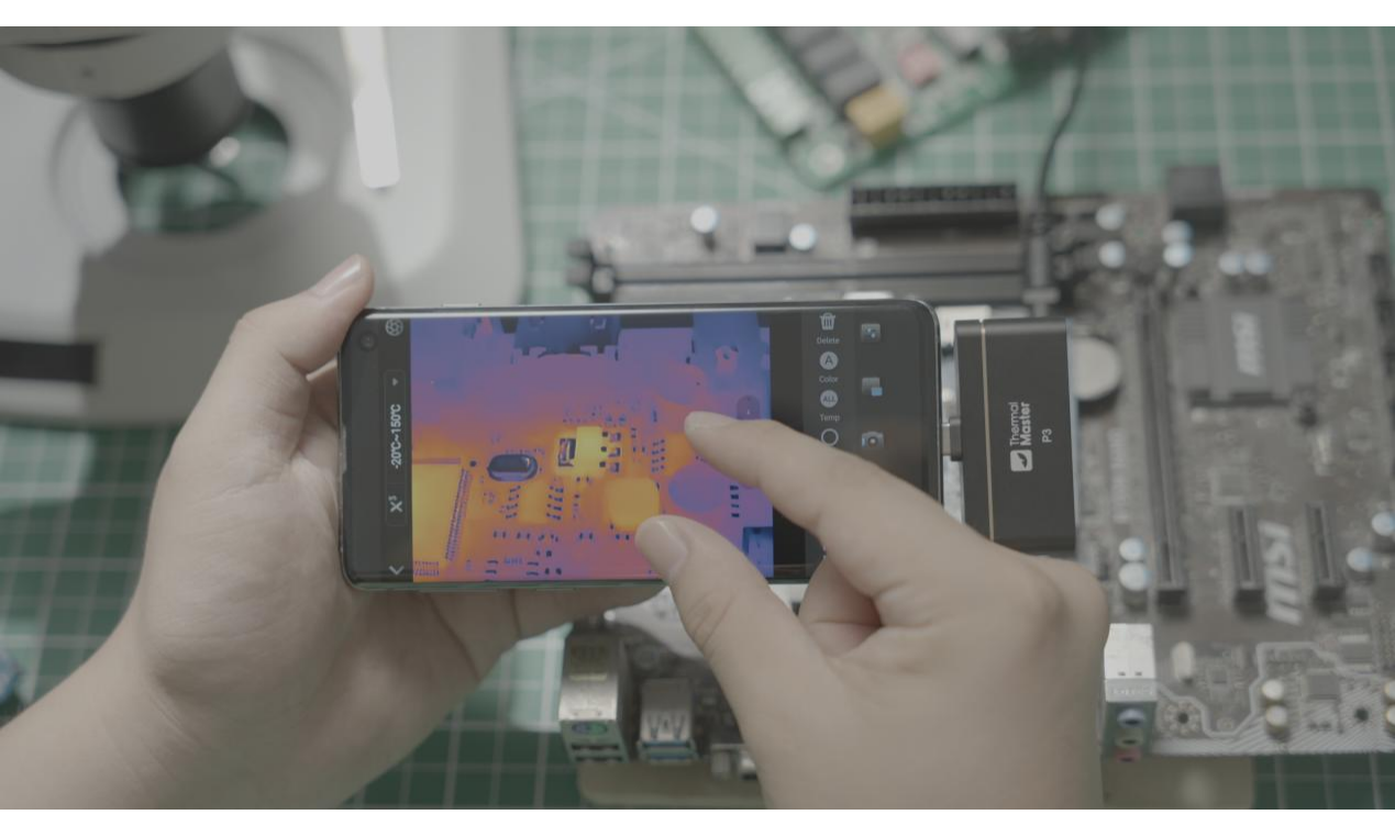 Adjust the thermal imager image.