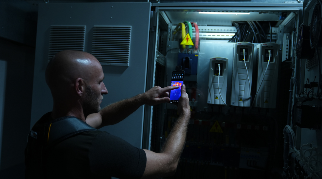 Mobile phone thermal imager detection circuit box