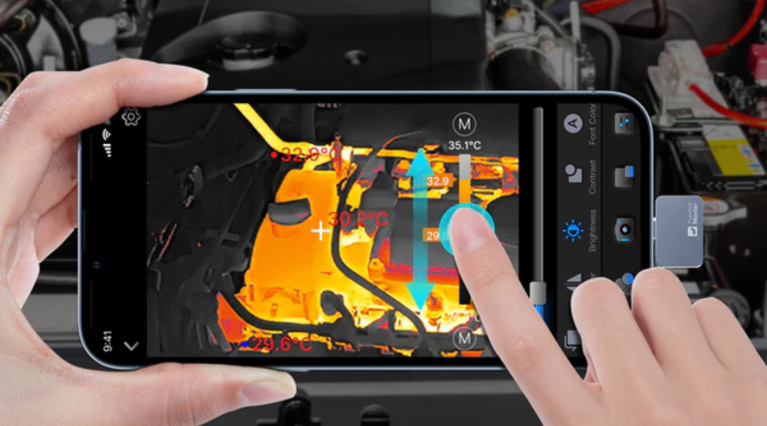 Inspecting a Car Alternator Using a Smartphone Thermal Camera