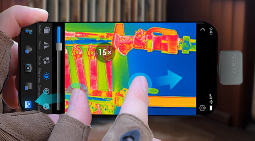 Inspecting Water Pipes Using a Smartphone Thermal Camera