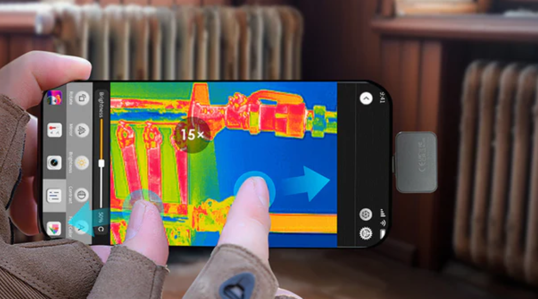 Use thermal imaging cameras to inspect water pipes