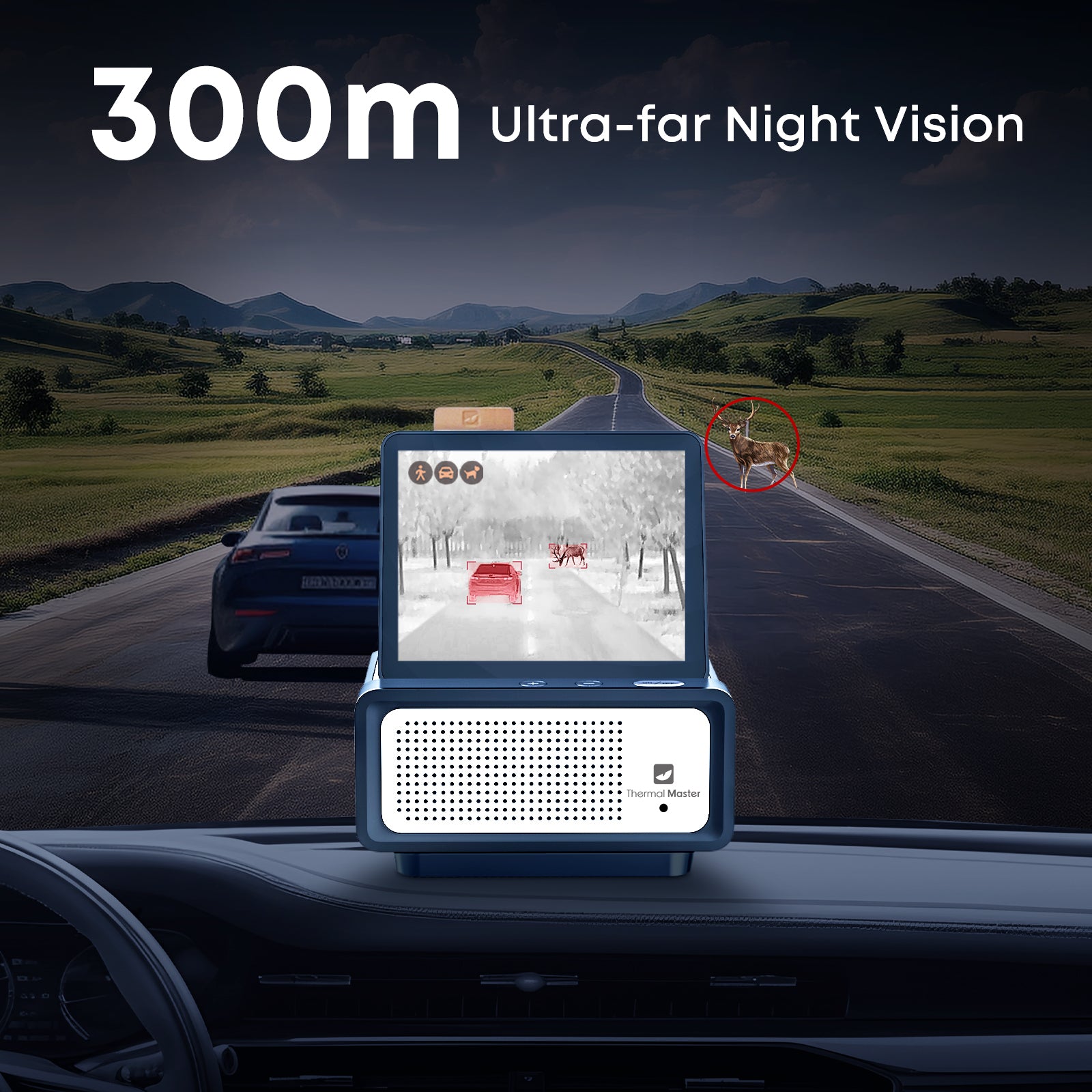 Thermal Master NV300 MAX,  Detect Life, 328 Yards Anti-Collision