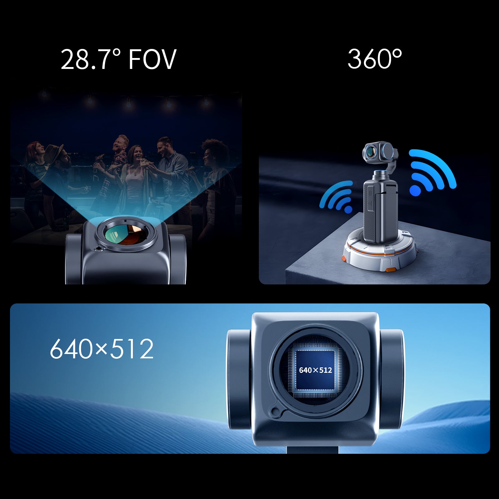 Thermal Master Knight, The World First Gimbal Thermal Camera