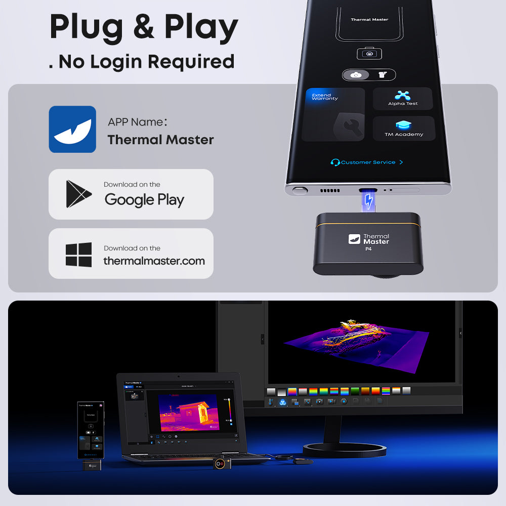 P4, AI Dual-Lens Thermal Camera