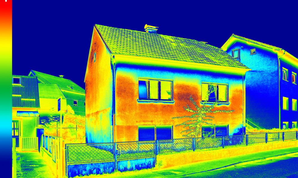 Infrared camera thermal display image
