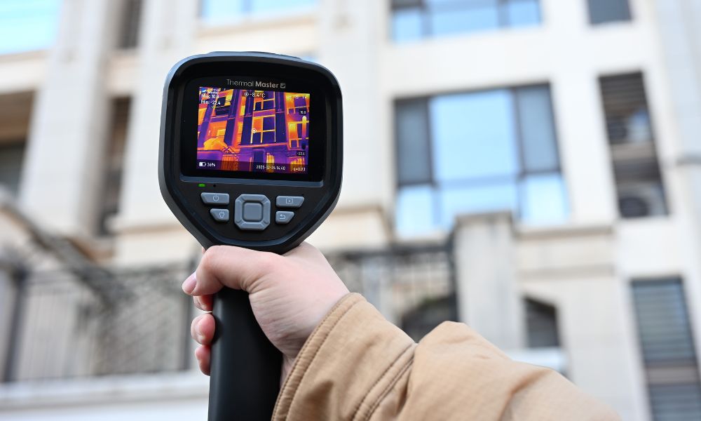 Using a handheld thermal imager to inspect buildings