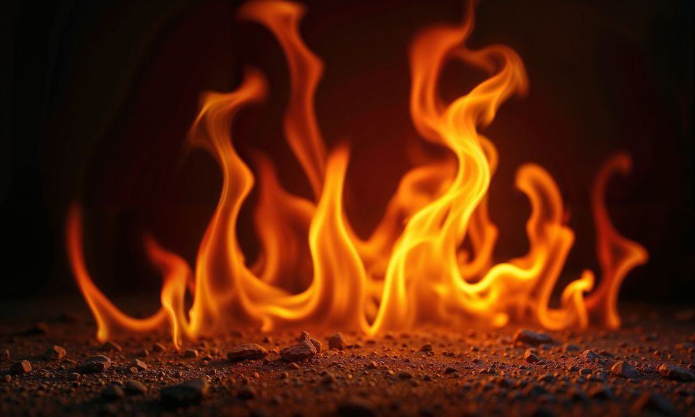The thermal energy of fire