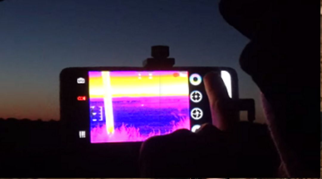 Detection using a smartphone thermal camera