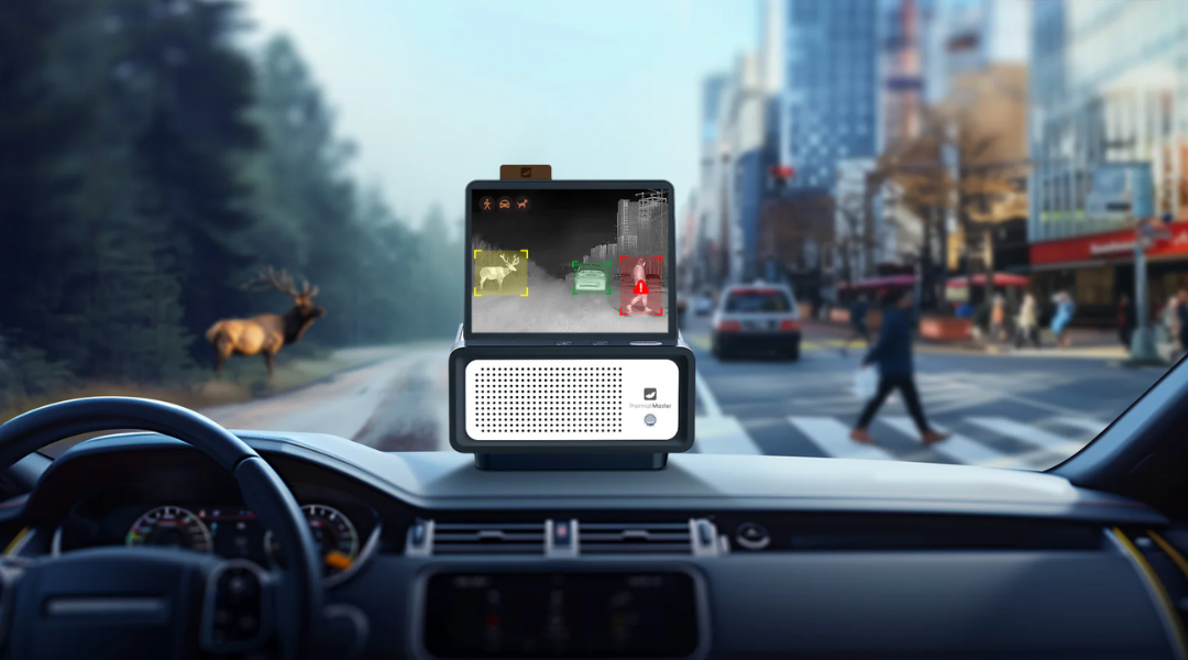 Automotive thermal imaging night vision system