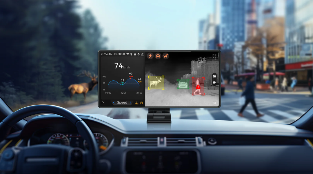 Automotive Thermal Night Vision System Detects Roadside Conditions