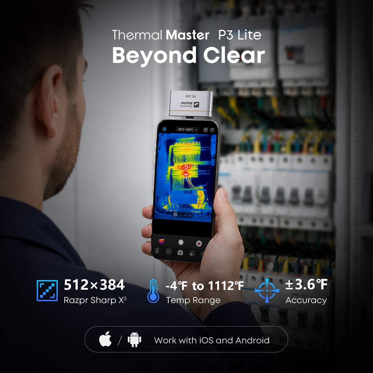 P3 Lite Thermal Camera for iPhone & Android | Beyond Clear