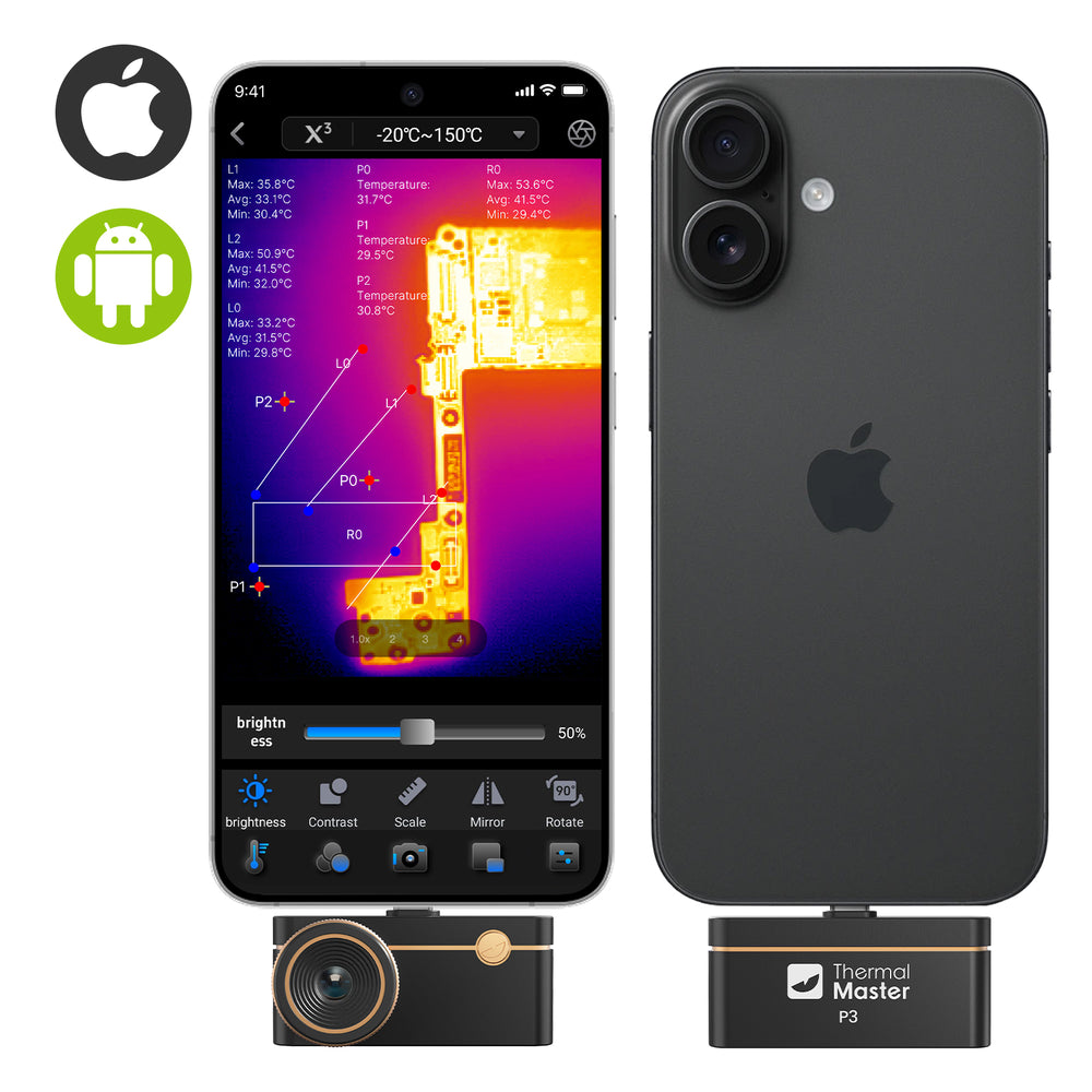 Thermal Master P3, PCB Thermal Camera