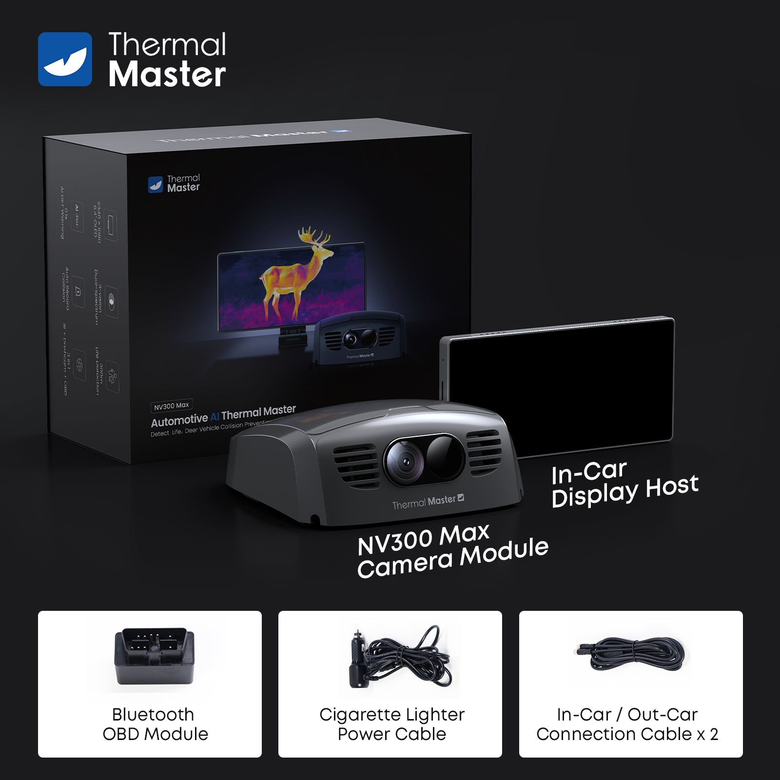 Thermal Master NV300 MAX,  Detect Life, 328 Yards Anti-Collision